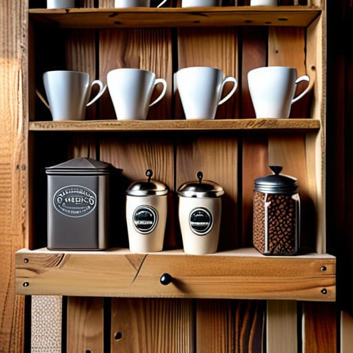 A rustic coffee station for slow mornings.