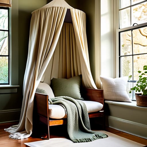Cozy The Floating Canopy Corner nook.